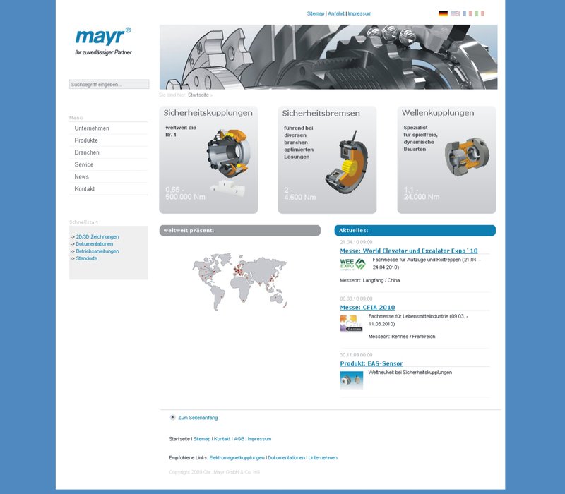 mayr® Power Transmission dévoile un site web complètement revu !